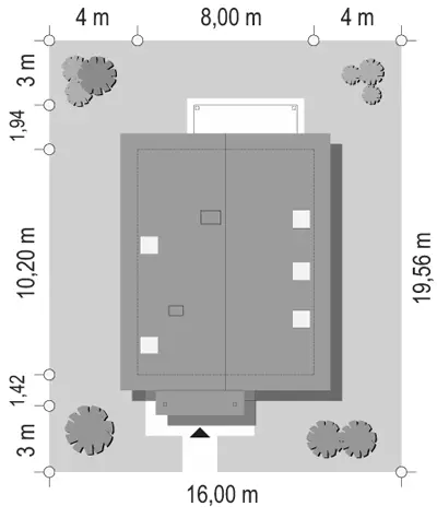 Praktyczny B — plan sytuacyjny 1