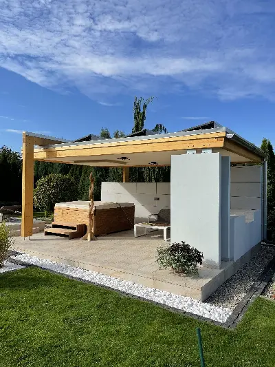 Projekty altan i grillów ogrodowych — wizualizacje 6