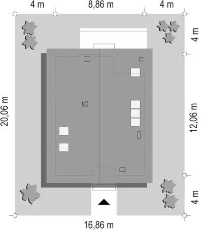 Prosty — plan sytuacyjny 1 (odbicie lustrzane)