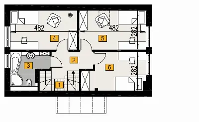 Przebojowy 1 — rzuty kondygnacji 2