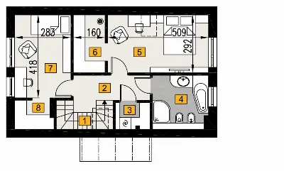 Przebojowy 4 — rzuty kondygnacji 2