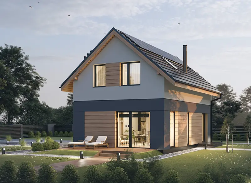 Projekt domu Przebojowy 2 — wizualizacja