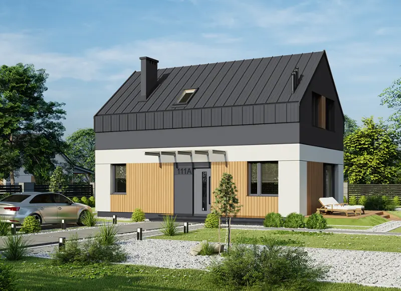 Projekt domu Przebojowy AN — wizualizacja