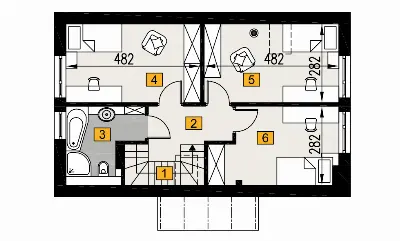 Przebojowy B1 — rzuty kondygnacji 2