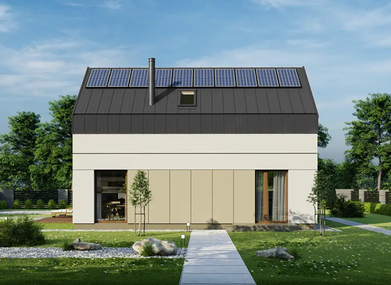 Projekt domu Przebojowy B4N — wizualizacja