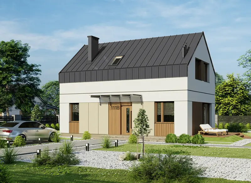 Projekt domu Przebojowy B3N — wizualizacja