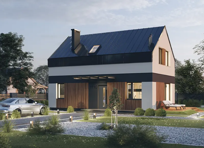Projekt domu Przebojowy CN — wizualizacja