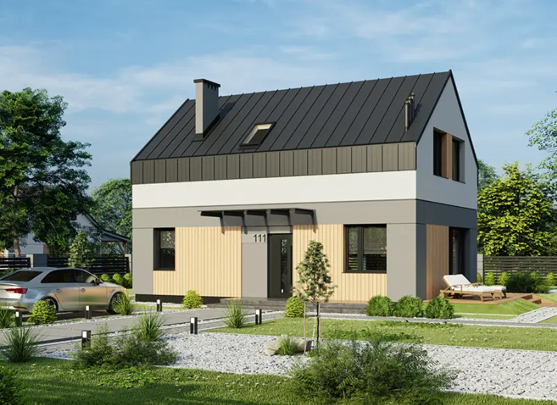 Projekt domu Przebojowy 3N — wizualizacja