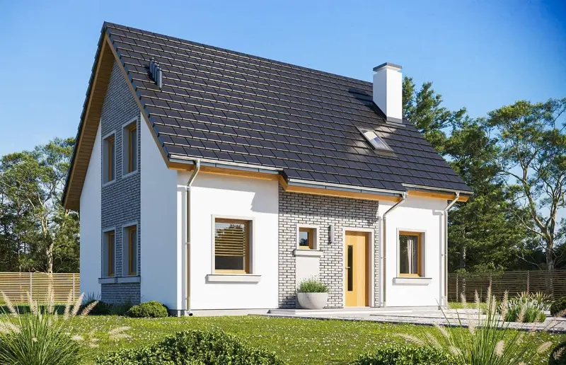 Projekt domu Przygoda 2 wariant B — wizualizacja