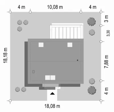 Przyjemny 5 — plan sytuacyjny 1 (odbicie lustrzane)