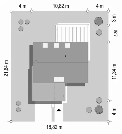 Przyjemny 6 — plan sytuacyjny 1 (odbicie lustrzane)