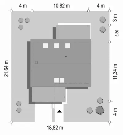 Przyjemny 7 — plan sytuacyjny 1 (odbicie lustrzane)