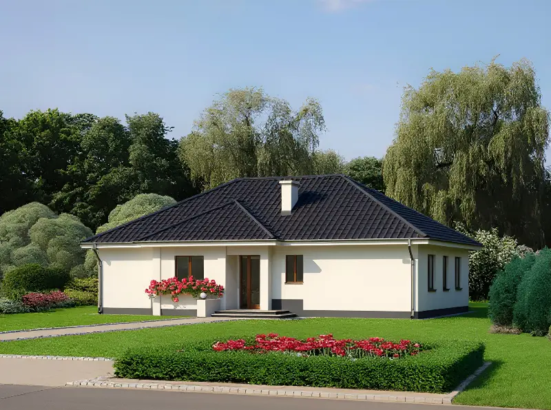 Projekt domu Przytulny - wariant I — wizualizacja