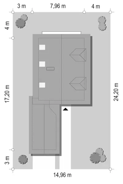 Puchatek — plan sytuacyjny 1