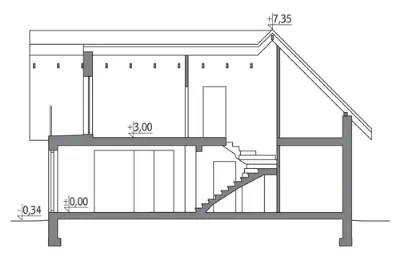 Racjonalny - wariant I — przekroje 1 (odbicie lustrzane)
