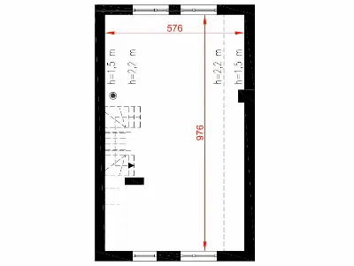 Rezolutny B pa — rzuty kondygnacji 2 (odbicie lustrzane)