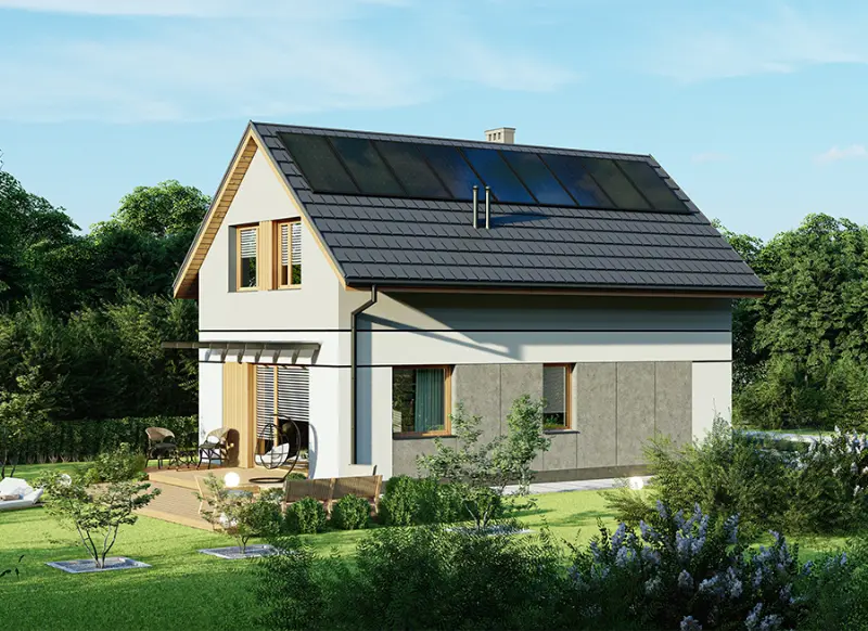 Projekt domu Rezolutny B1 — wizualizacja