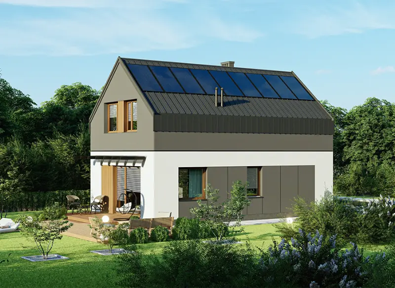 Projekt domu Rezolutny C1N — wizualizacja