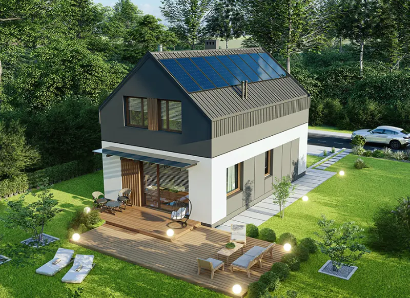 Projekt domu Rezolutny B2N — wizualizacja