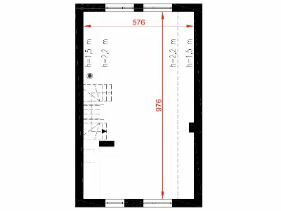 Rezolutny pa — rzuty kondygnacji 2 (odbicie lustrzane)