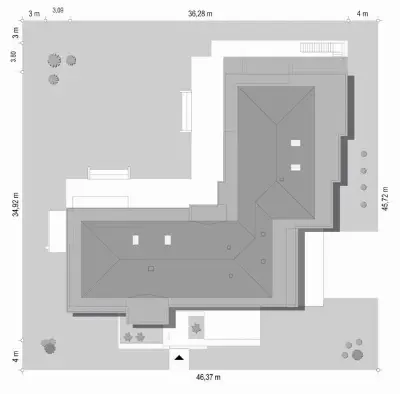 Rezydencja Floryda — plan sytuacyjny 1