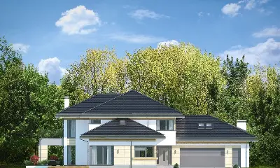 Rezydencja z Widokiem — elewacje 1 (odbicie lustrzane)