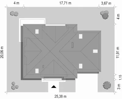 Romeo — plan sytuacyjny 1 (odbicie lustrzane)