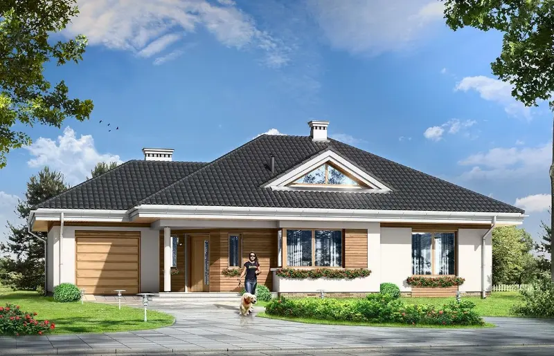 Projekt domu Rozwojowy — wizualizacja