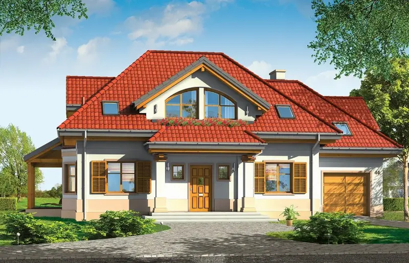 Projekt domu Rubin 2 — wizualizacja