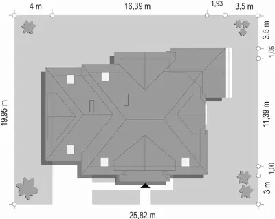 Rubin 3 — plan sytuacyjny 1 (odbicie lustrzane)