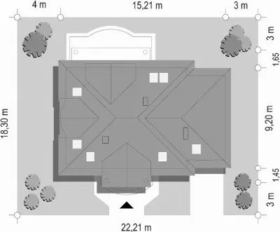 Saga 2 — plan sytuacyjny 1 (odbicie lustrzane)