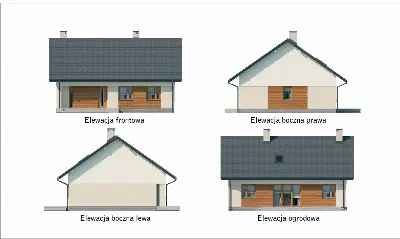 Samotna gwiazda - wariant I — elewacje 1