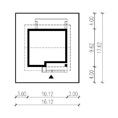 Samotna gwiazda - wariant III — plan sytuacyjny 1 (odbicie lustrzane)