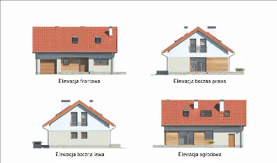 Senne marzenie (etap II)  — elewacje 1 (odbicie lustrzane)