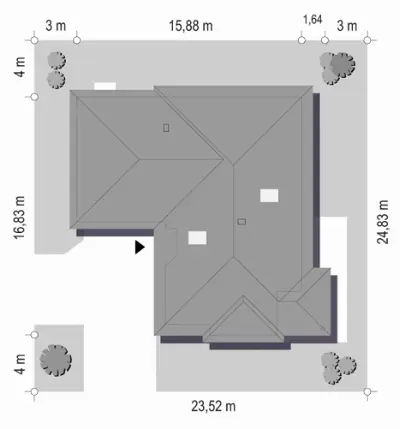 Sielanka — plan sytuacyjny 1