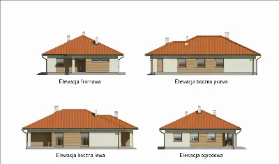 Słoneczna polana - wariant III — elewacje 1