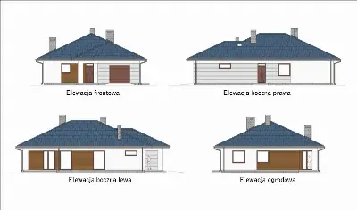 Słoneczna polana — elewacje 1