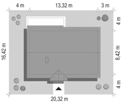 Słoneczny 2 — plan sytuacyjny 1 (odbicie lustrzane)