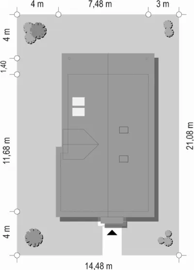 Słowik — plan sytuacyjny 1