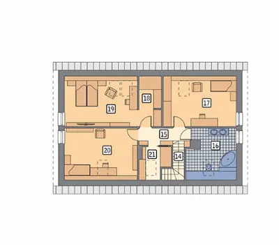 Solidny — rzuty kondygnacji 2 (odbicie lustrzane)