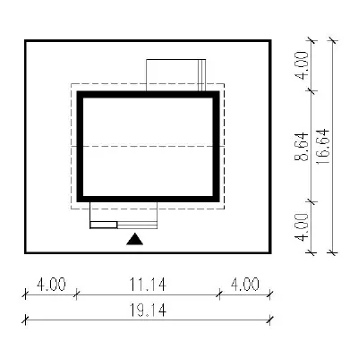 Solidny - wariant I — plan sytuacyjny 1 (odbicie lustrzane)