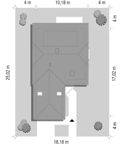 Solidny — plan sytuacyjny 1 (odbicie lustrzane)