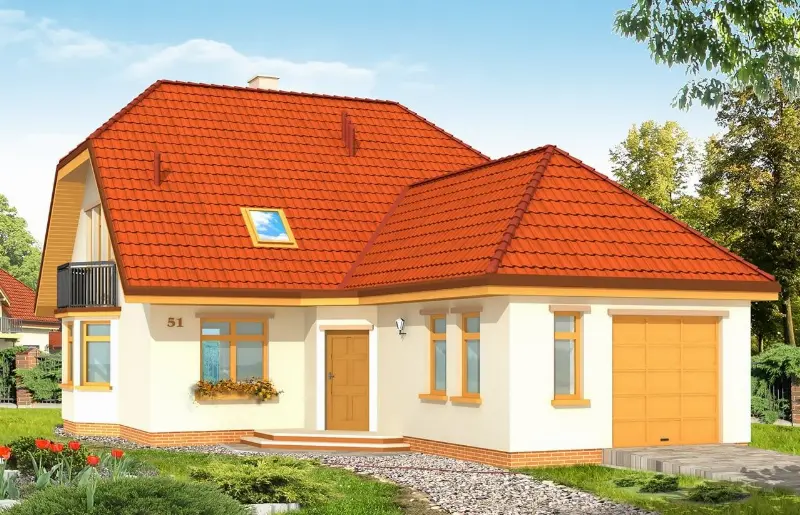 Projekt domu Solidny — wizualizacja