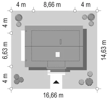 Sosenka 4 — plan sytuacyjny 1