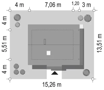 Sosenka Drewniana — plan sytuacyjny 1