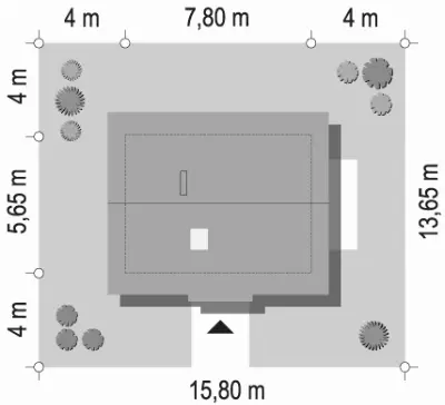 Sosenka wariant E — plan sytuacyjny 1