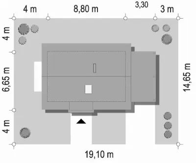 Sosenka wariant O — plan sytuacyjny 1