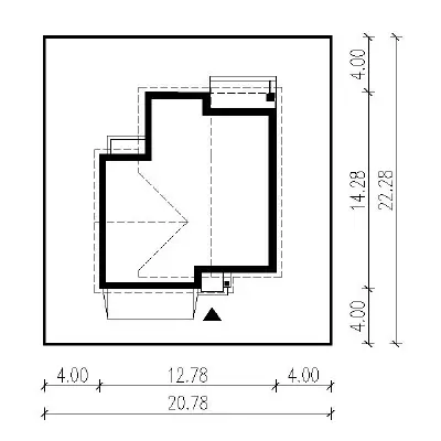 Sosnowe wzgórze - wariant II — plan sytuacyjny 1 (odbicie lustrzane)