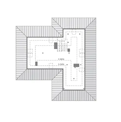 Spokojna przystań - wariant II (etap I) — rzuty kondygnacji 2