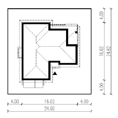 Spokojna przystań - wariant II (etap I) — plan sytuacyjny 1 (odbicie lustrzane)